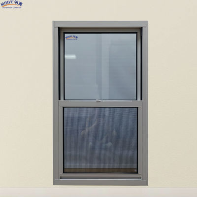 Double Tempered Glass Aluminum Profile Double-Hung Window for Wind and Heat Insulation