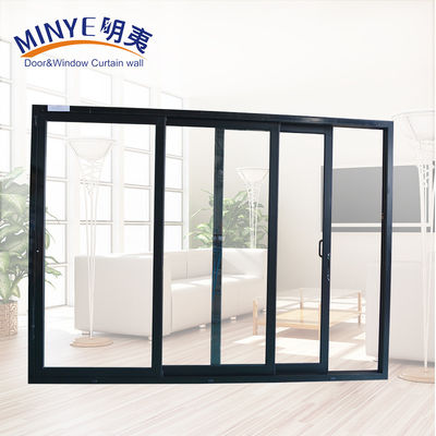 Aluminum Sliding Door Customized Color Double Tempered Glass and Excellent Insulation