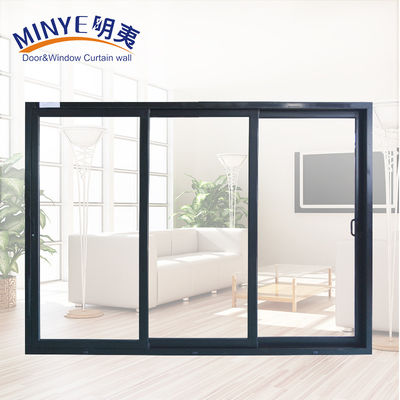 Aluminum Sliding Door Customized Color Double Tempered Glass and Excellent Insulation