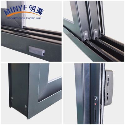 Aluminum Sliding Door Customized Color Double Tempered Glass and Excellent Insulation