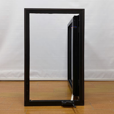 Swing Style Modern Simple Heat Insulation and Waterproof Hurricane Impact French Home Aluminum Glass Windows Design