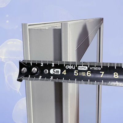 Alumium Frame Double Tempered Glass Black Picture Window for Product Promotion