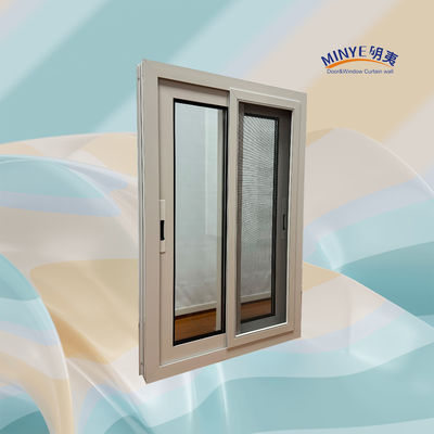 Double Tempered Glass Sliding Aluminum Window with Frame Material and Power Coating