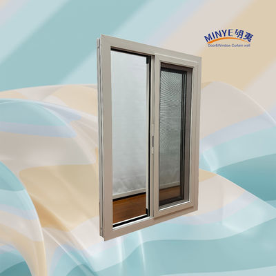 Double Tempered Glass Sliding Aluminum Window with Frame Material and Power Coating