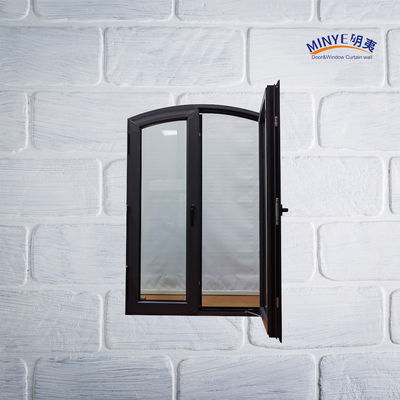 European-style Design Thermal Break Aluminum Casement Window with Double Tempered Glass