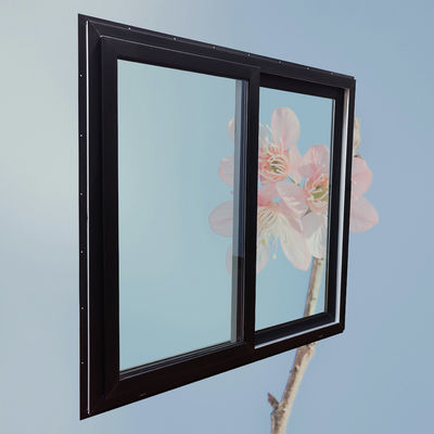 Customized Double Glass Slide Windows with Special Design of Grills Integrated into Glass