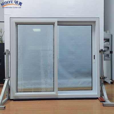 Customized Double Glass Slide Windows with Special Design of Grills Integrated into Glass