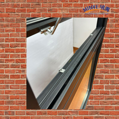 Windproof and Heat Preservation Thick Double Tempered Glass Awning Window for Bedroom
