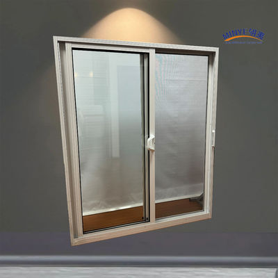 Chinese Hardware Aluminum Sliding Door with Double Tempered Glass and FiberGlass Screen