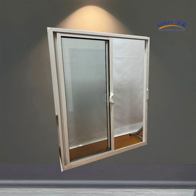 Chinese Hardware Aluminum Sliding Door with Double Tempered Glass and FiberGlass Screen