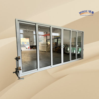 Exterior Thermal Break Aluminum Sliding Door with Stacker and Double Tempered Glass