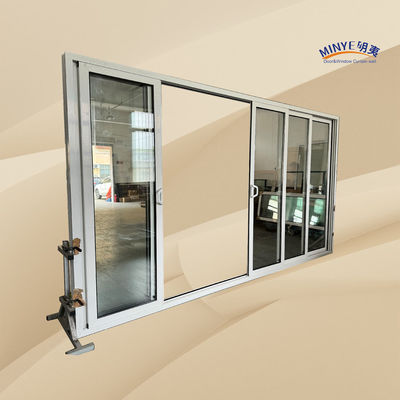 Exterior Thermal Break Aluminum Sliding Door with Stacker and Double Tempered Glass