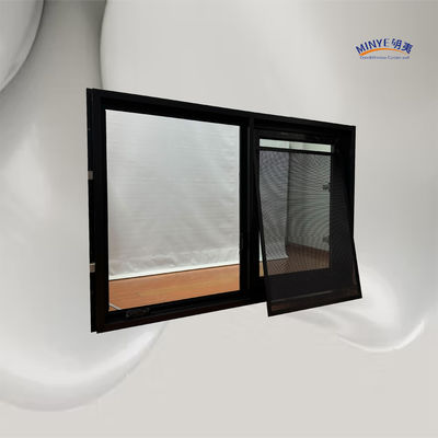 Double Tempered Glass Aluminum Alloy Casement Window with Nail Fan and Thermal Break