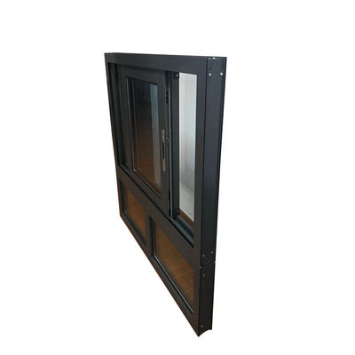 77 Series Double Glazed Aluminum Sliding Window with Horizontal Opening and Materials