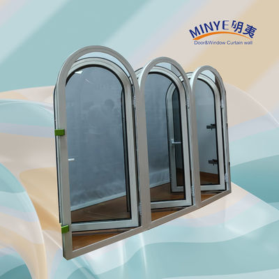 European Design Aluminum Interior Casement Window with Horizontal Opening Pattern