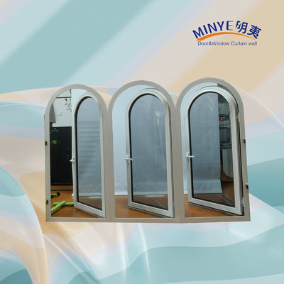European Design Aluminum Interior Casement Window with Horizontal Opening Pattern
