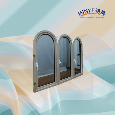 European Design Aluminum Interior Casement Window with Horizontal Opening Pattern
