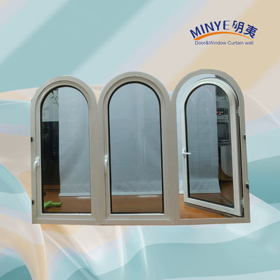 European Design Aluminum Interior Casement Window with Horizontal Opening Pattern