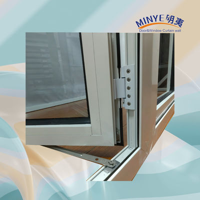 European Design Aluminum Interior Casement Window with Horizontal Opening Pattern