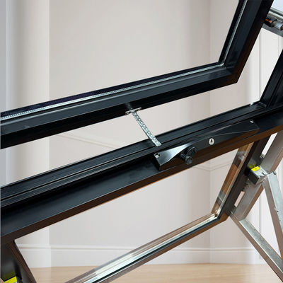 Chinese Top Hardware Customized Aluminum Blind Casement Window With Built In Shutter