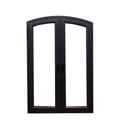 /German/Italy Hardware Metal Profile Black and White Arc Window for Construction