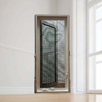 Black and White American Casement Window with Aluminum Alloy Frame Customizable OEM