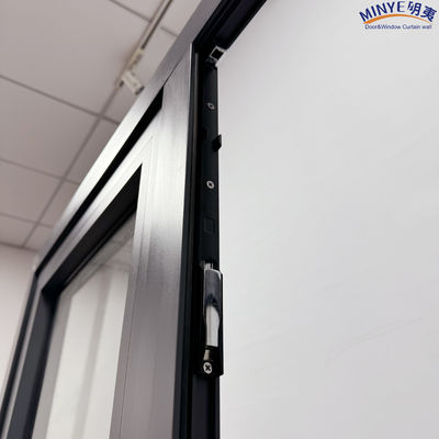 Postmodern Design Style Double Toughened Glass Powder Coated French Exterior Entry Door