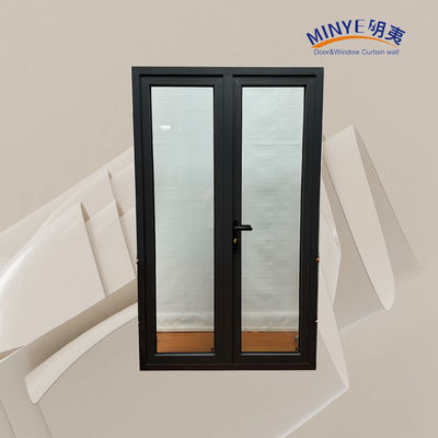 Customized Color Aluminum Alloy Casement Door Strong Wind Resistance and Heat Insulation