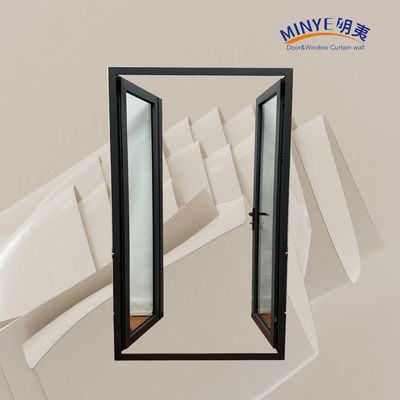 Customized Color Aluminum Alloy Casement Door Strong Wind Resistance and Heat Insulation