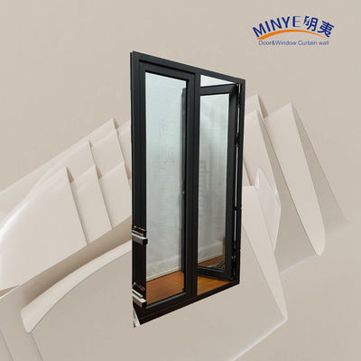 Customized Color Aluminum Alloy Casement Door Strong Wind Resistance and Heat Insulation