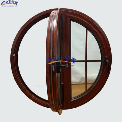 Modern Design Thermal Break Aluminum Round Casement Window with Customized Colors and Good Sealing