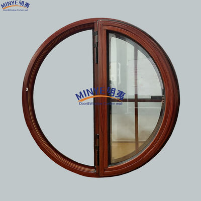 Modern Design Thermal Break Aluminum Round Casement Window with Customized Colors and Good Sealing