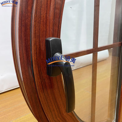 Modern Design Thermal Break Aluminum Round Casement Window with Customized Colors and Good Sealing