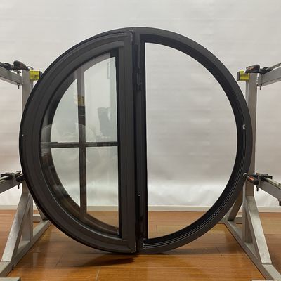 Customized Aluminum Round Casement Window with Good Wind Resistance and High Strength