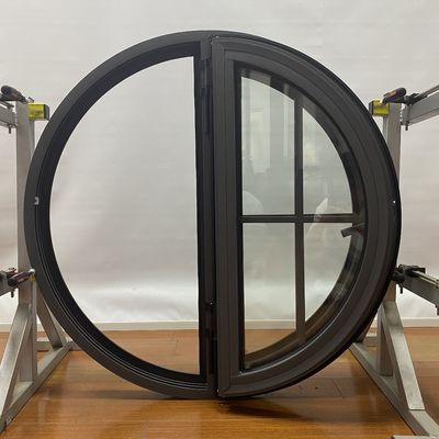 Customized Aluminum Round Casement Window with Good Wind Resistance and High Strength