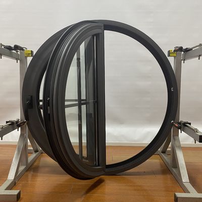 Customized Aluminum Round Casement Window with Good Wind Resistance and High Strength