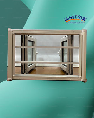 Bedroom Thermal Break Aluminum Casement Window with Good Wind Resistance and Double Glass