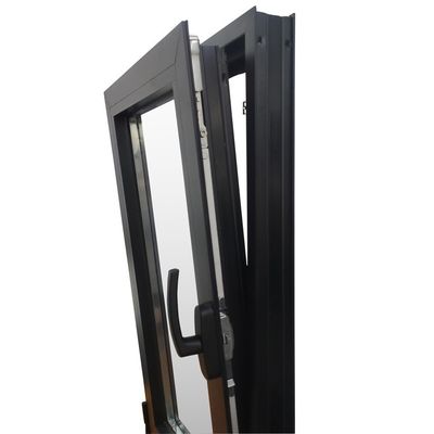 High Strength Aluminum Tilt Turn Window with Good Wind Resistance and Modern Design