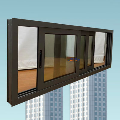 Long Life Aluminum Three-Track Sliding Window with Good Wind Resistance and High Strength