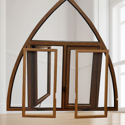 European Style Aluminum Alloy Thermal Break Casement Window with Good Wind Resistance