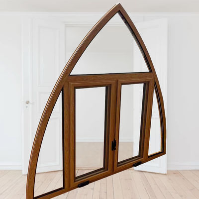 European Style Aluminum Alloy Thermal Break Casement Window with Good Wind Resistance
