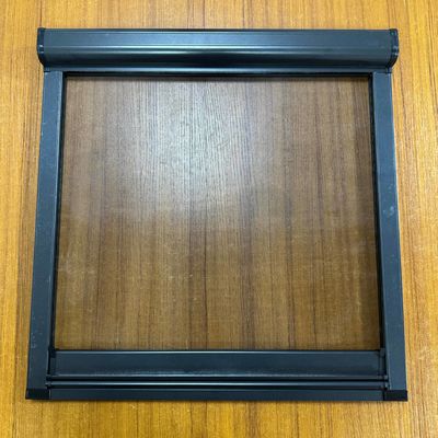 Modern Design Aluminum Roller Fiberglass Flyscreen Window with Good Wind Resistance