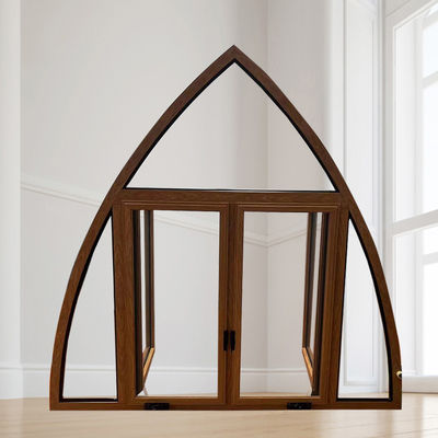 Modern Design Windproof Aluminum Alloy Frame Vertical Swing Opening Window for Market