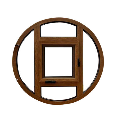 Aluminum Alloy Frame Round Decorative Casement Window for Windproof and Design Option