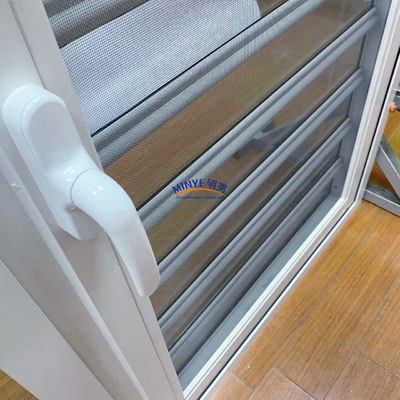 Aluminum Casement Door with Shutter Good Wind Resistance and Chinese Top Hardware