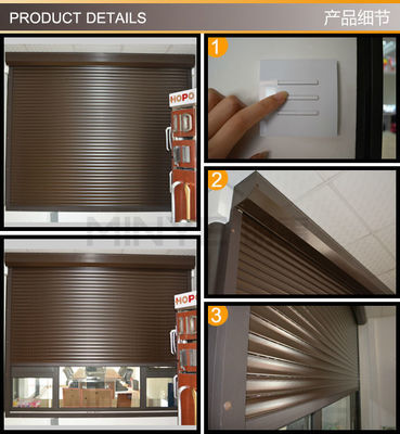 Windproof Function VERTICAL Opening Pattern Aluminum Alloy Warehouse Door for Storage