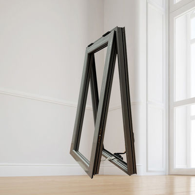 Aluminum Alloy Frame Fiberglass Screen Double Glass Awning Windows for Modern Bedroom