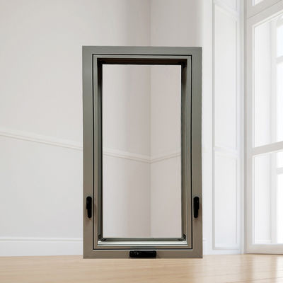 Aluminum Alloy Frame Fiberglass Screen Double Glass Awning Windows for Modern Bedroom