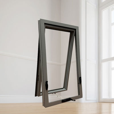 Aluminum Alloy Frame Fiberglass Screen Double Glass Awning Windows for Modern Bedroom