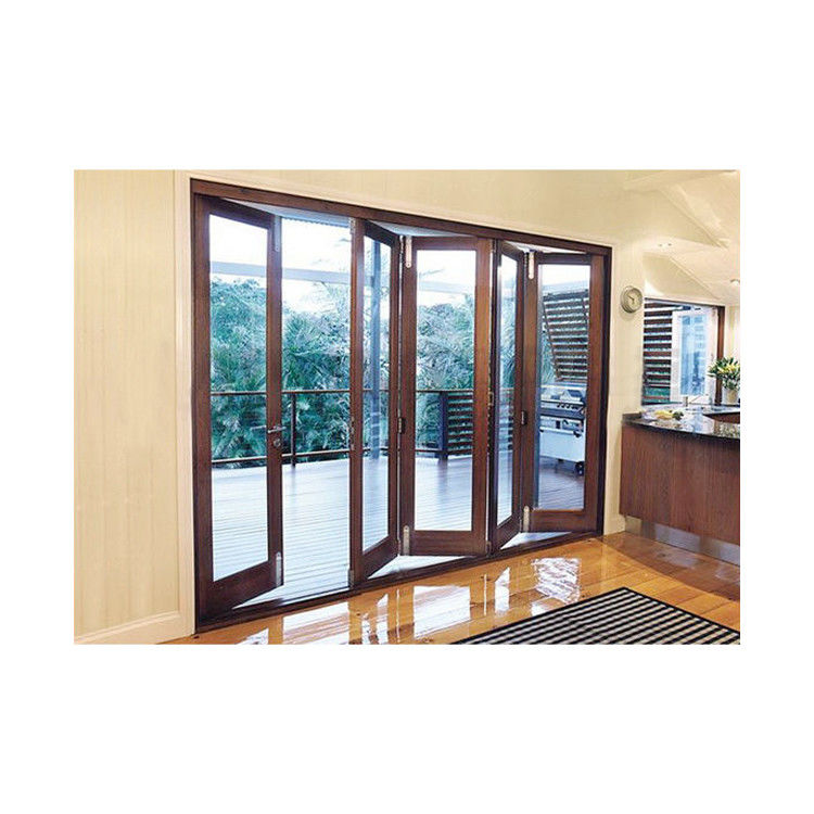 Folding Sliding Door for Outdoor Balcony Finished Surface Open Style Folding